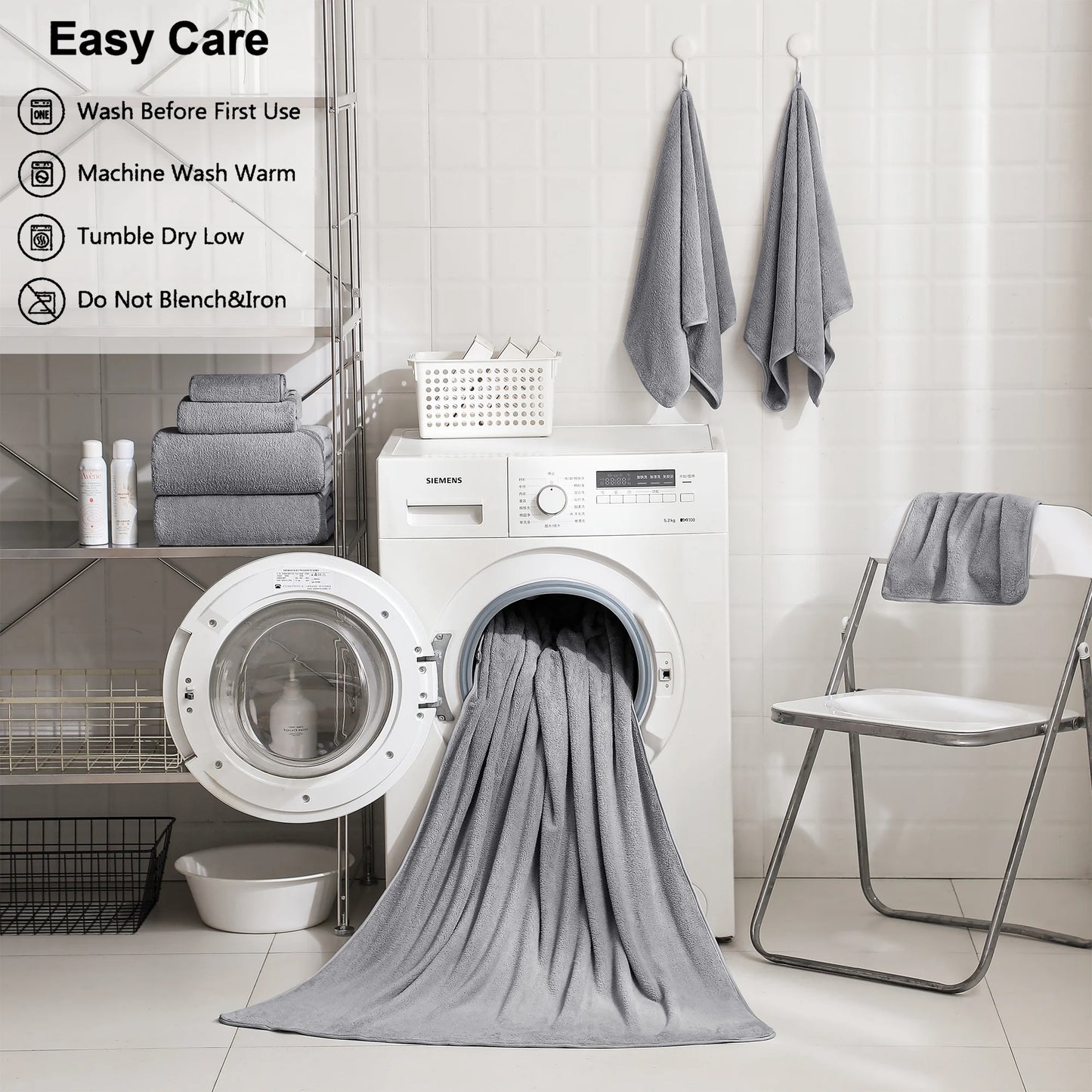 4 Pack Oversized Bath Towels