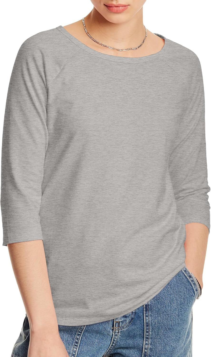 Women’s Raglan Sleeve T-Shirts | Soft Cotton 3/4 Sleeve Tees | Comfortable Everyday Wear