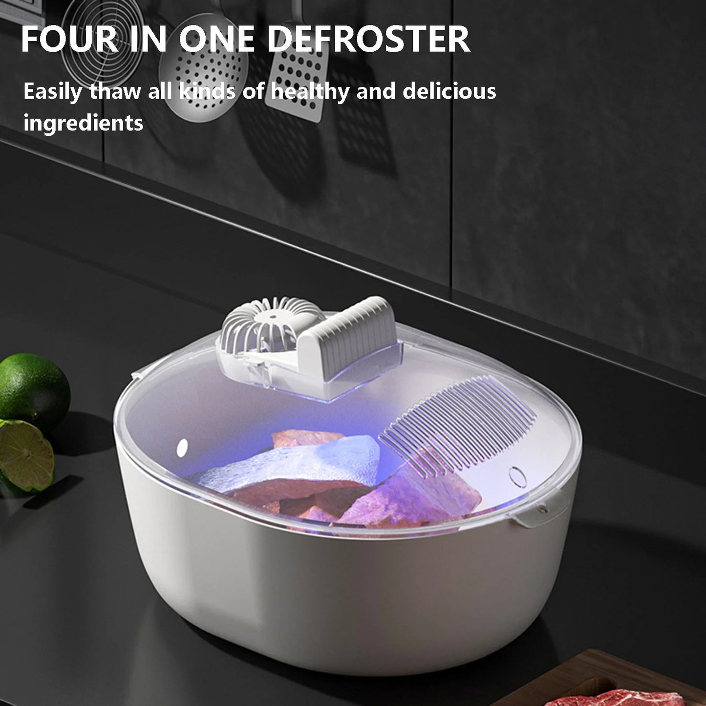 Food Preservation Defroster | Kitchen Household Defroster | Fast Defrosting and Thawing Tray | Meat and Vegetable Thawer | Quick Thawing Kitchen Appliance