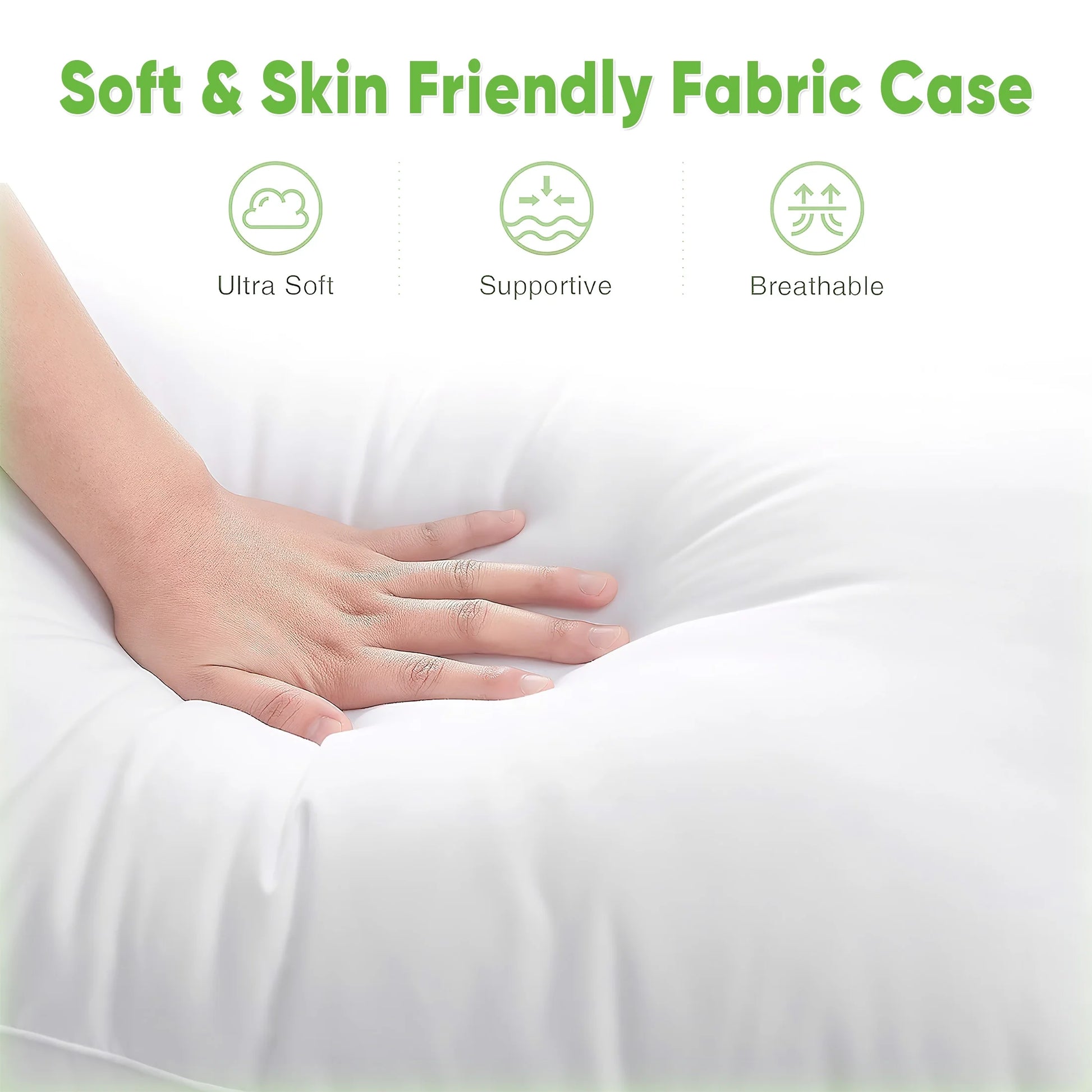 Max Prime | Goose Feather Sleeping Pillows | Soft & Supportive Bed Pillows | Luxury Down Pillows | Comfortable Sleeping Pillows