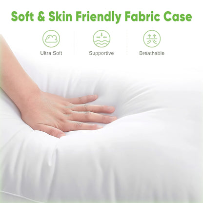 Max Prime | Goose Feather Sleeping Pillows | Soft & Supportive Bed Pillows | Luxury Down Pillows | Comfortable Sleeping Pillows