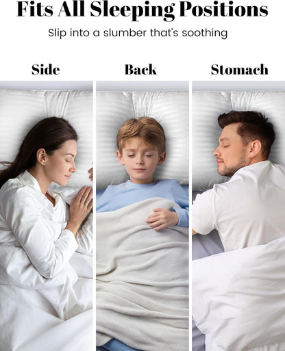 Bed Pillows for Sleeping | Soft & Supportive Sleeping Pillows | Comfortable Bed Pillows | Hypoallergenic Sleeping Pillows | Luxury Sleep Pillows