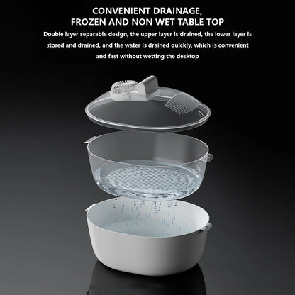 Food Preservation Defroster | Kitchen Household Defroster | Fast Defrosting and Thawing Tray | Meat and Vegetable Thawer | Quick Thawing Kitchen Appliance