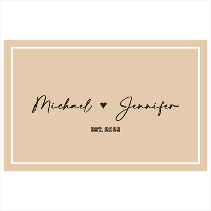 Personalized Cutting Board – Custom Engraved Names with Heart, Wedding & Anniversary Gift, Kitchen Decor