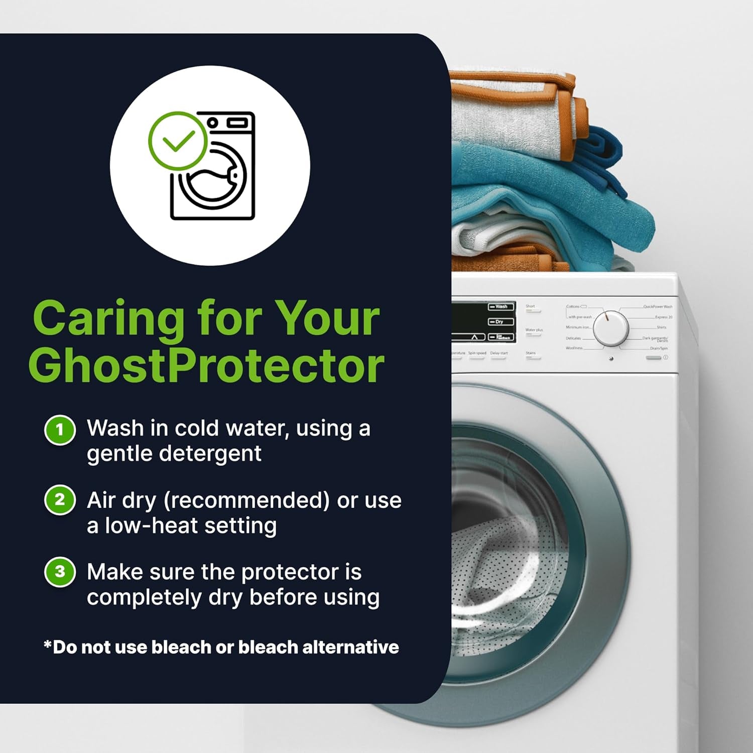 Waterproof Mattress Protector | Full Size Bed Protector | Hypoallergenic Mattress Cover | Durable Bedding Guard | Waterproof Bed Sheet Protector