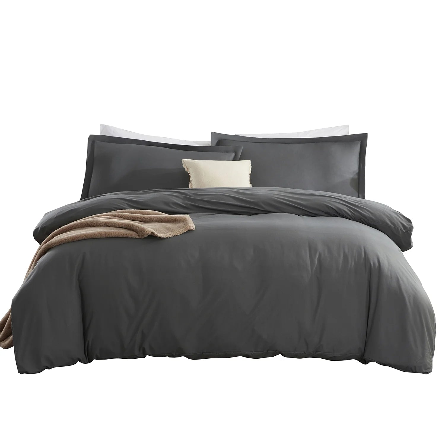 Luxury Microfiber Duvet Cover Set | Soft Comfortable Bedding Set | 3-Piece Microfiber Bed Linen | Premium Microfiber Duvet Covers | Stylish Home Bedding Set