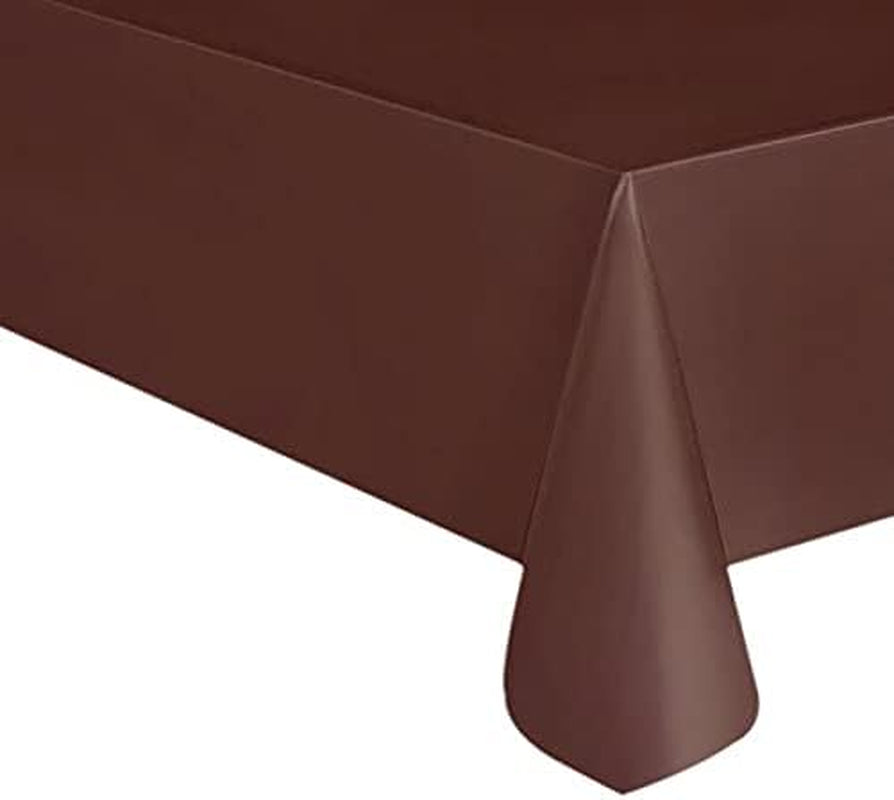 Disposable Plastic Tablecloths | Black Rectangular Table Covers | Party & Event Table Protection