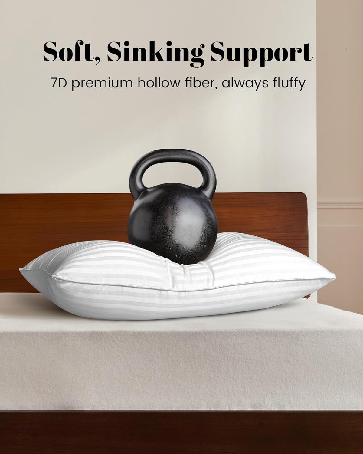 Bed Pillows for Sleeping | Soft & Supportive Sleeping Pillows | Comfortable Bed Pillows | Hypoallergenic Sleeping Pillows | Luxury Sleep Pillows