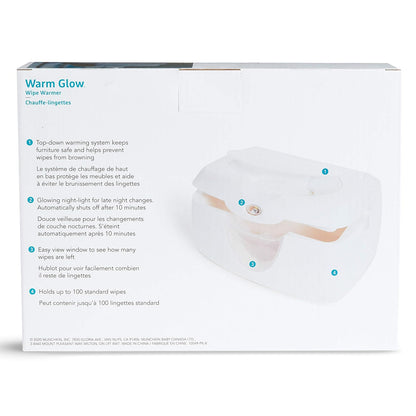 Munchkin Warm Glow Baby Wipe Warmer, White