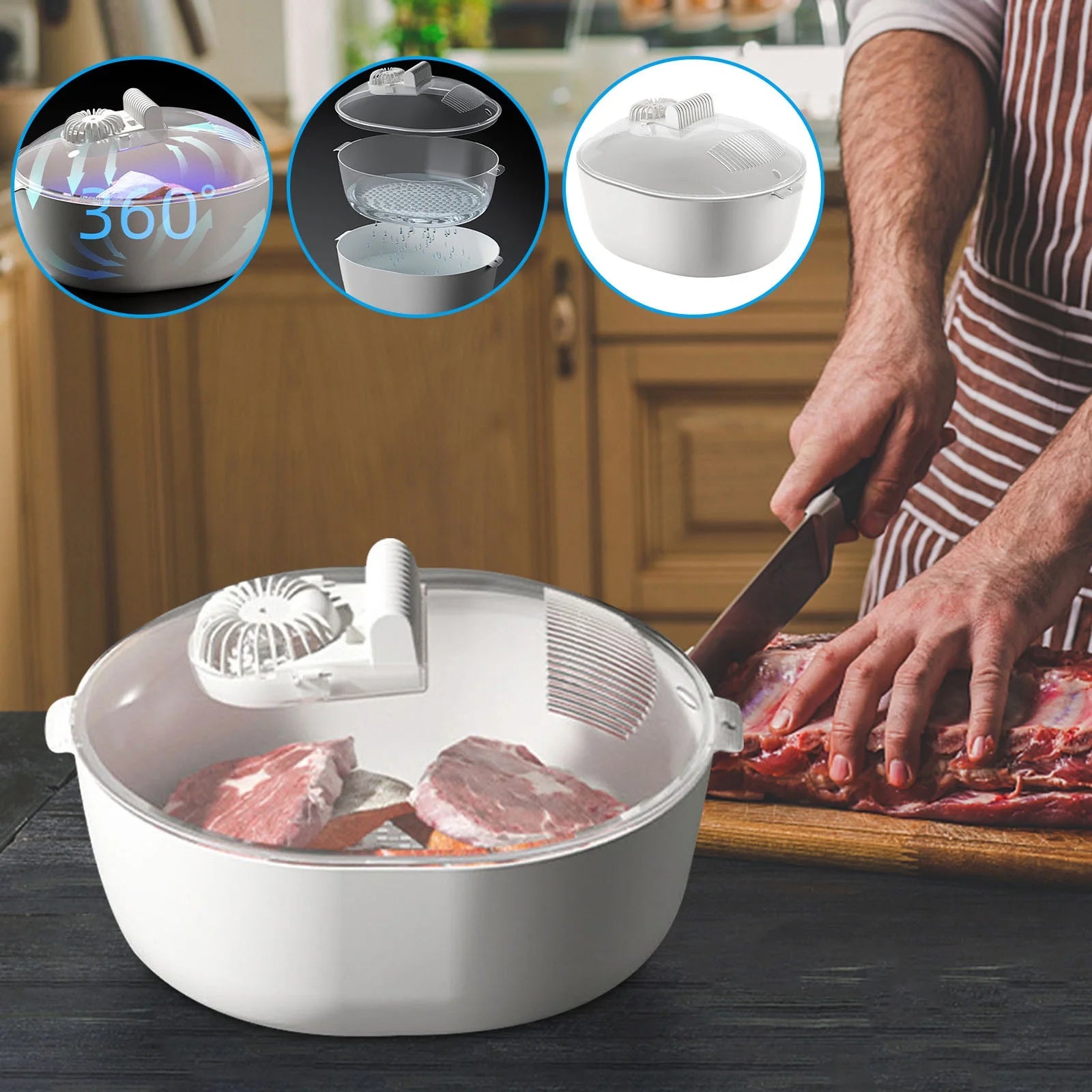 Food Preservation Defroster | Kitchen Household Defroster | Fast Defrosting and Thawing Tray | Meat and Vegetable Thawer | Quick Thawing Kitchen Appliance