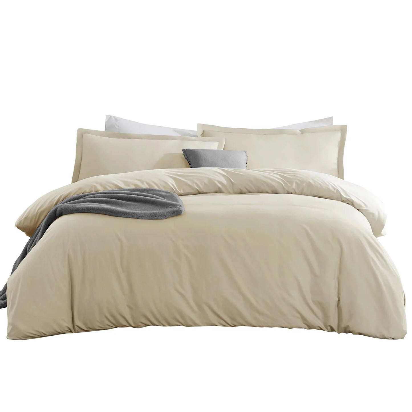 Microfiber Duvet Cover Set | Soft & Comfortable Bedding Set | 3-Piece Microfiber Bed Linen | Luxury Microfiber Duvet Covers | Stylish Home Bedding Set