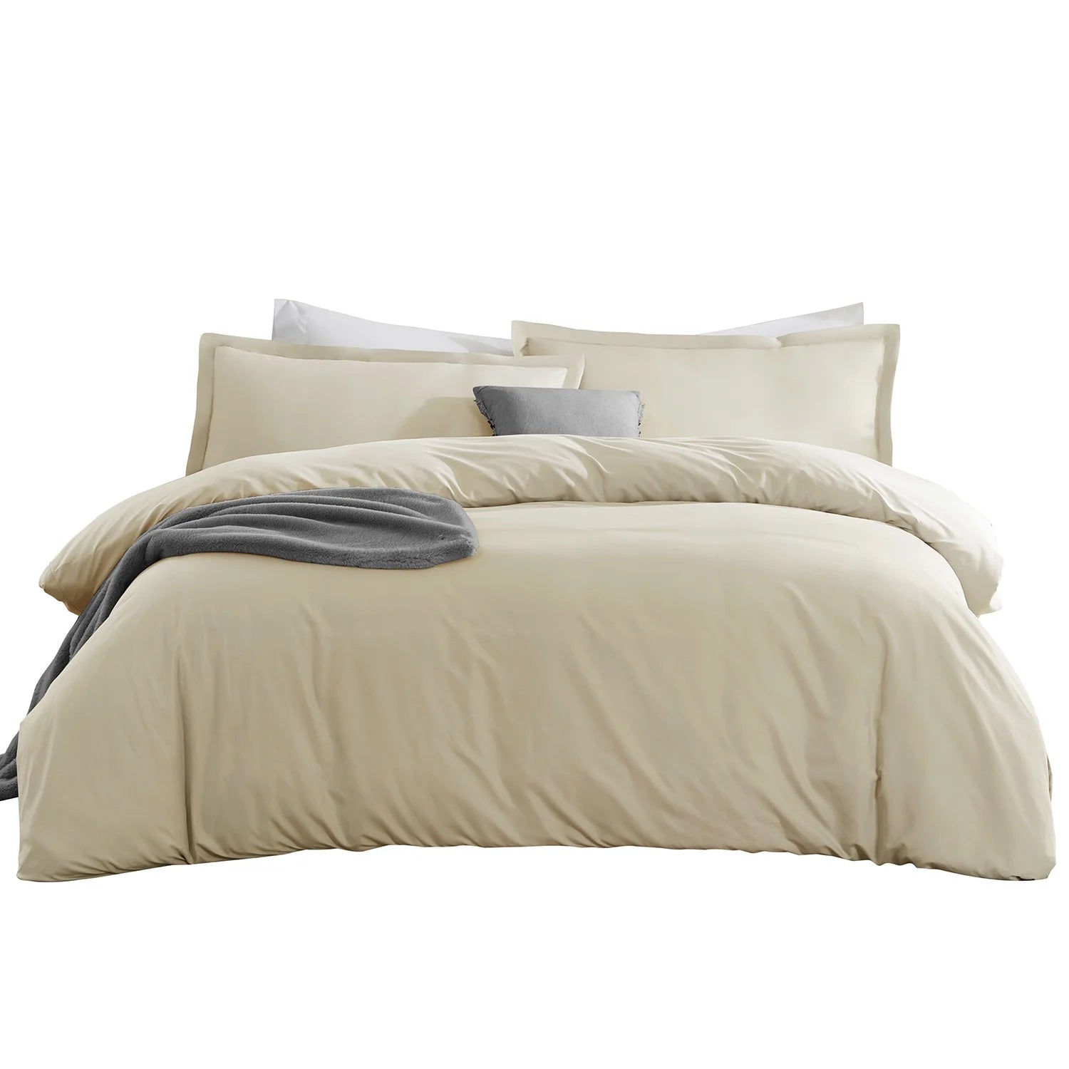Microfiber Duvet Cover Set | Soft & Comfortable Bedding Set | 3-Piece Microfiber Bed Linen | Luxury Microfiber Duvet Covers | Stylish Home Bedding Set