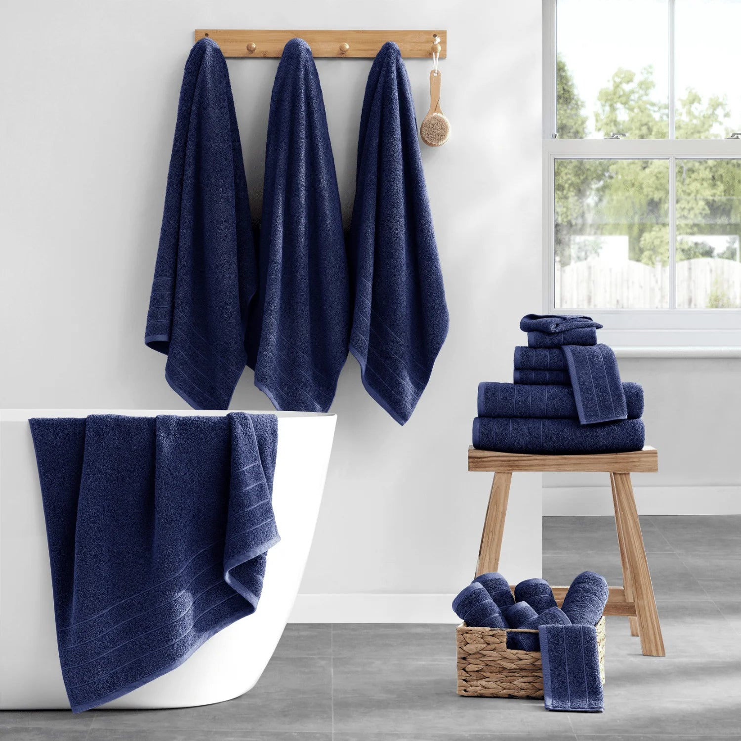 18 Piece 100% Cotton Towel Set