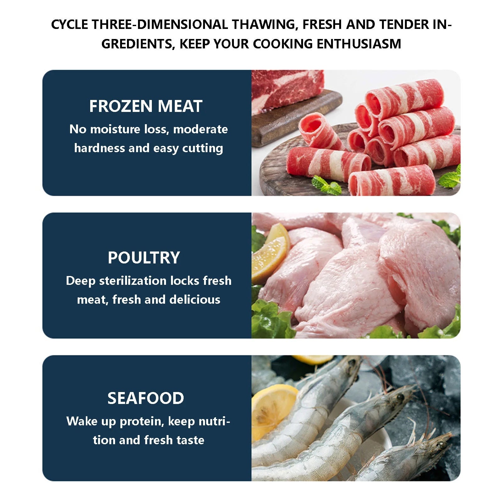 Food Preservation Defroster | Kitchen Household Defroster | Fast Defrosting and Thawing Tray | Meat and Vegetable Thawer | Quick Thawing Kitchen Appliance