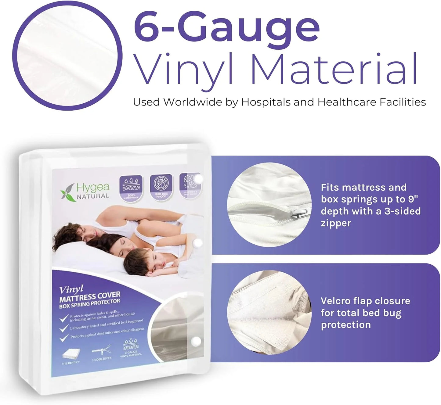 Durable Mattress Protector | Waterproof Bed Protector | Hypoallergenic Mattress Cover | Bed Sheet Mattress Guard | Protective Bedding Cover