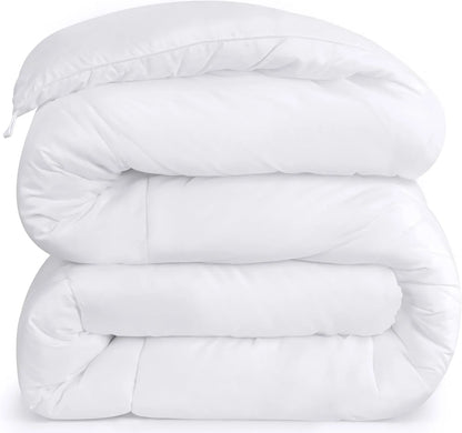 Down Alternative Comforter – All Season Duvet Insert with Corner Tabs, Soft Box Stitched Bed Comforter, Machine Washable (Twin, Full, Queen, King, California King, White)