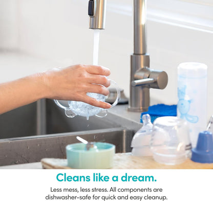 NutriBullet NBY-50100 Baby Complete Food-Making System, 32-Oz, White, Blue, Clear