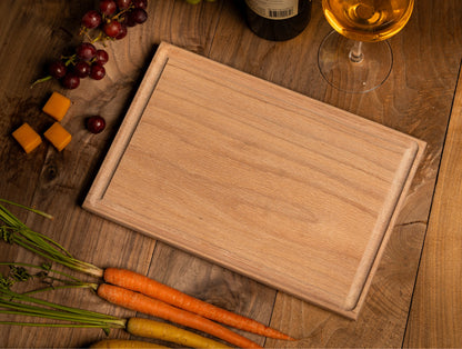 Personalized Cutting Board – Custom Engraved Names with Heart, Wedding & Anniversary Gift, Kitchen Decor