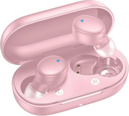 Wireless Earbuds Bluetooth 5.3 – In-Ear Headphones with Deep Bass, Built-in Mics, Noise Cancelling, Lightweight Earphones for Sports, Workout & Clear Calls
