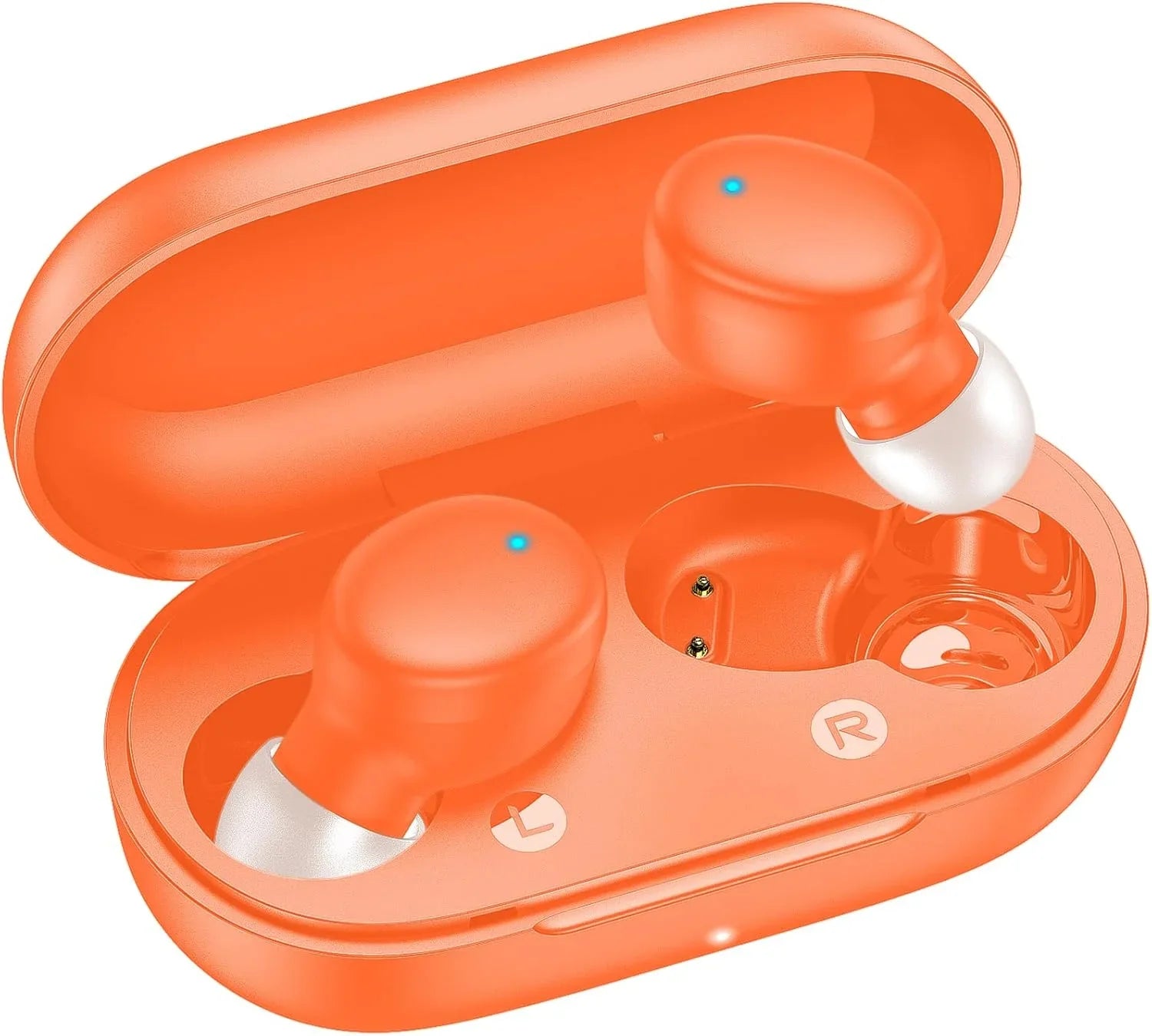Wireless Earbuds Bluetooth 5.3 – In-Ear Headphones with Deep Bass, Built-in Mics, Noise Cancelling, Lightweight Earphones for Sports, Workout & Clear Calls