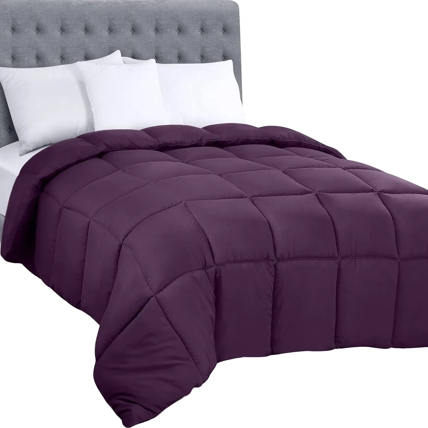 Down Alternative Comforter – All Season Duvet Insert with Corner Tabs, Soft Box Stitched Bed Comforter, Machine Washable (Twin, Full, Queen, King, California King, White)