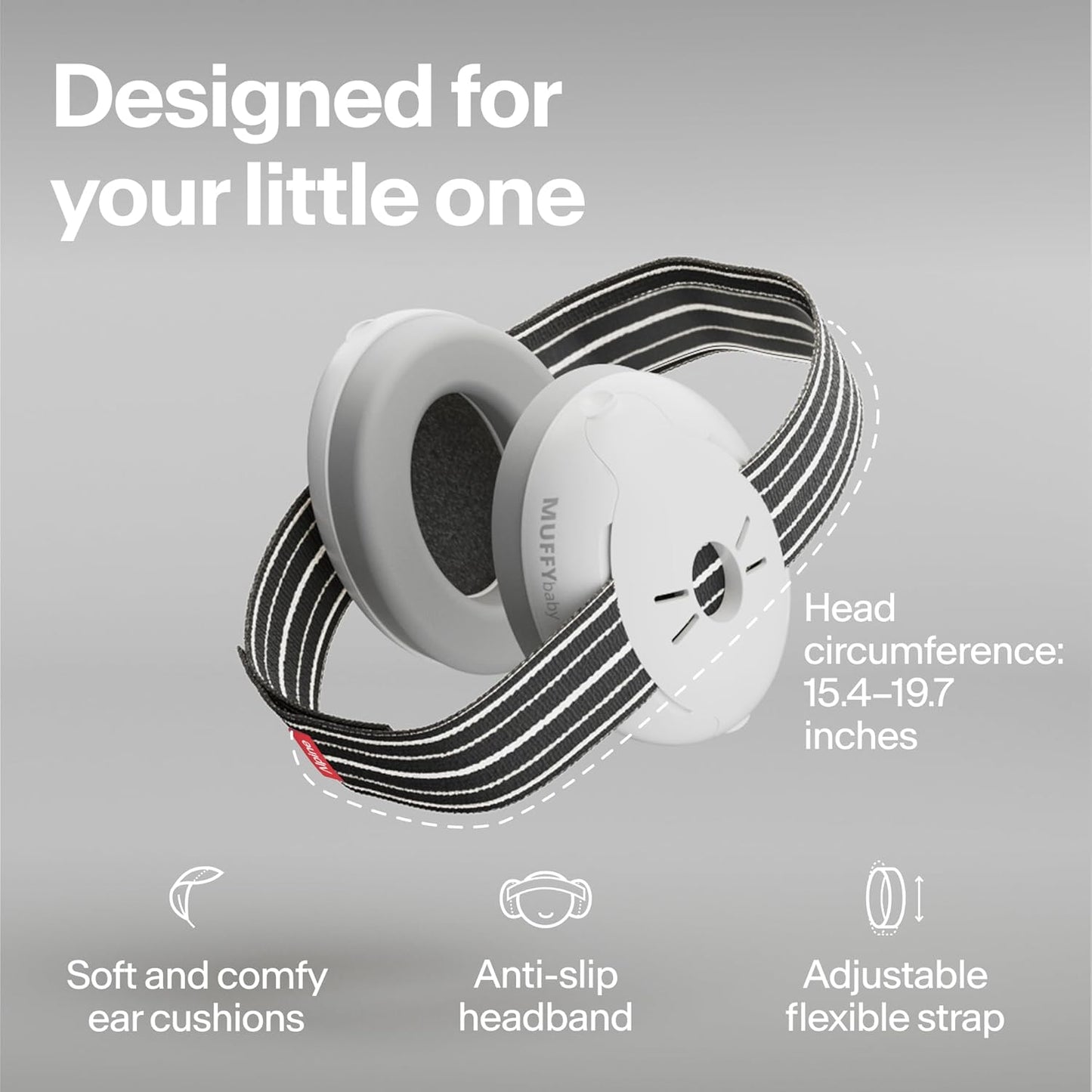 Alpine Muffy Baby Ear Protection for Babies and Toddlers up to 36 Months - CE & ANSI Certified - Noise Reduction Earmuffs - Comfortable Baby Headphones Against Hearing Damage & Improves Sleep - Black