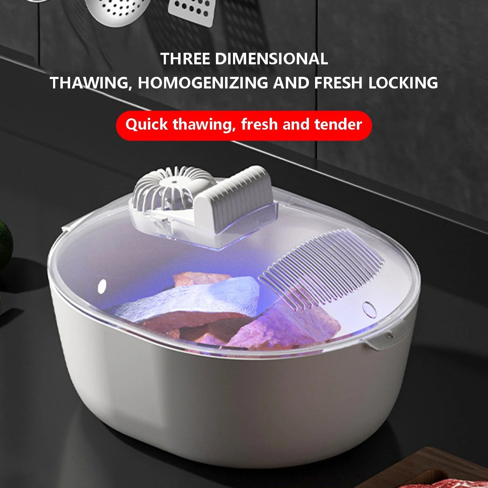 Food Preservation Defroster | Kitchen Household Defroster | Fast Defrosting and Thawing Tray | Meat and Vegetable Thawer | Quick Thawing Kitchen Appliance
