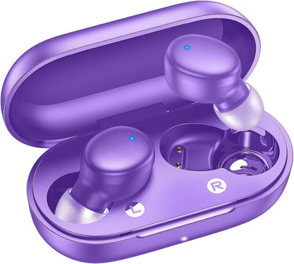 Wireless Earbuds Bluetooth 5.3 – In-Ear Headphones with Deep Bass, Built-in Mics, Noise Cancelling, Lightweight Earphones for Sports, Workout & Clear Calls
