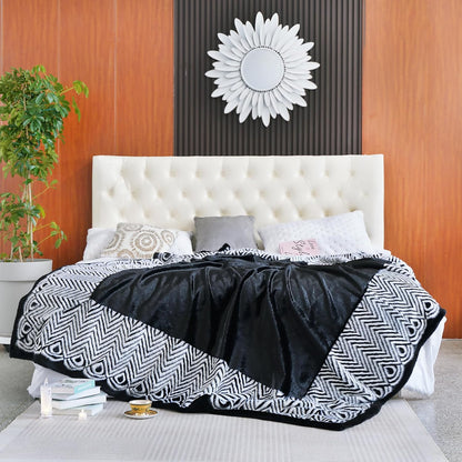 Luxury Sequin Craft Faux Fur Blanket | Soft Plush Faux Fur Throw | Decorative Sequin Blanket | Cozy Luxury Home Blanket | Stylish Faux Fur Throw Blanket