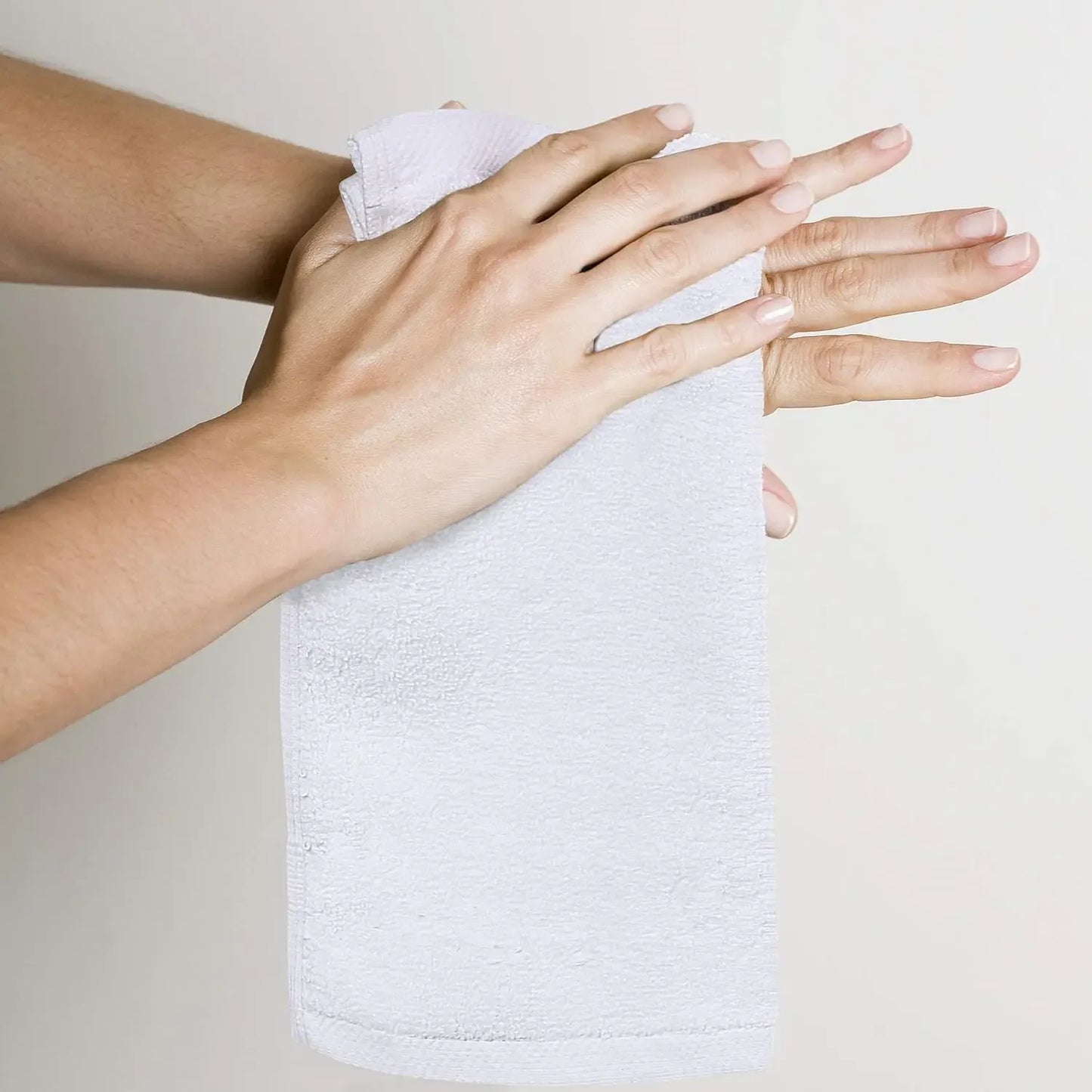24 Pack Cotton Washcloths – 100% Ring Spun Cotton Face Towels, Soft & Highly Absorbent Flannel Cloths for Bath, Gym, Spa & Kitchen