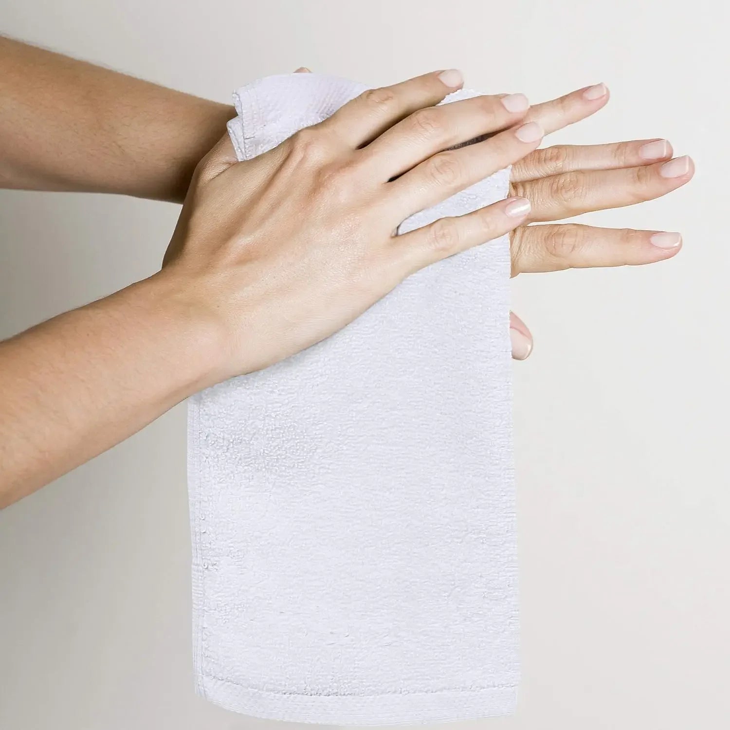 24 Pack Cotton Washcloths – 100% Ring Spun Cotton Face Towels, Soft & Highly Absorbent Flannel Cloths for Bath, Gym, Spa & Kitchen