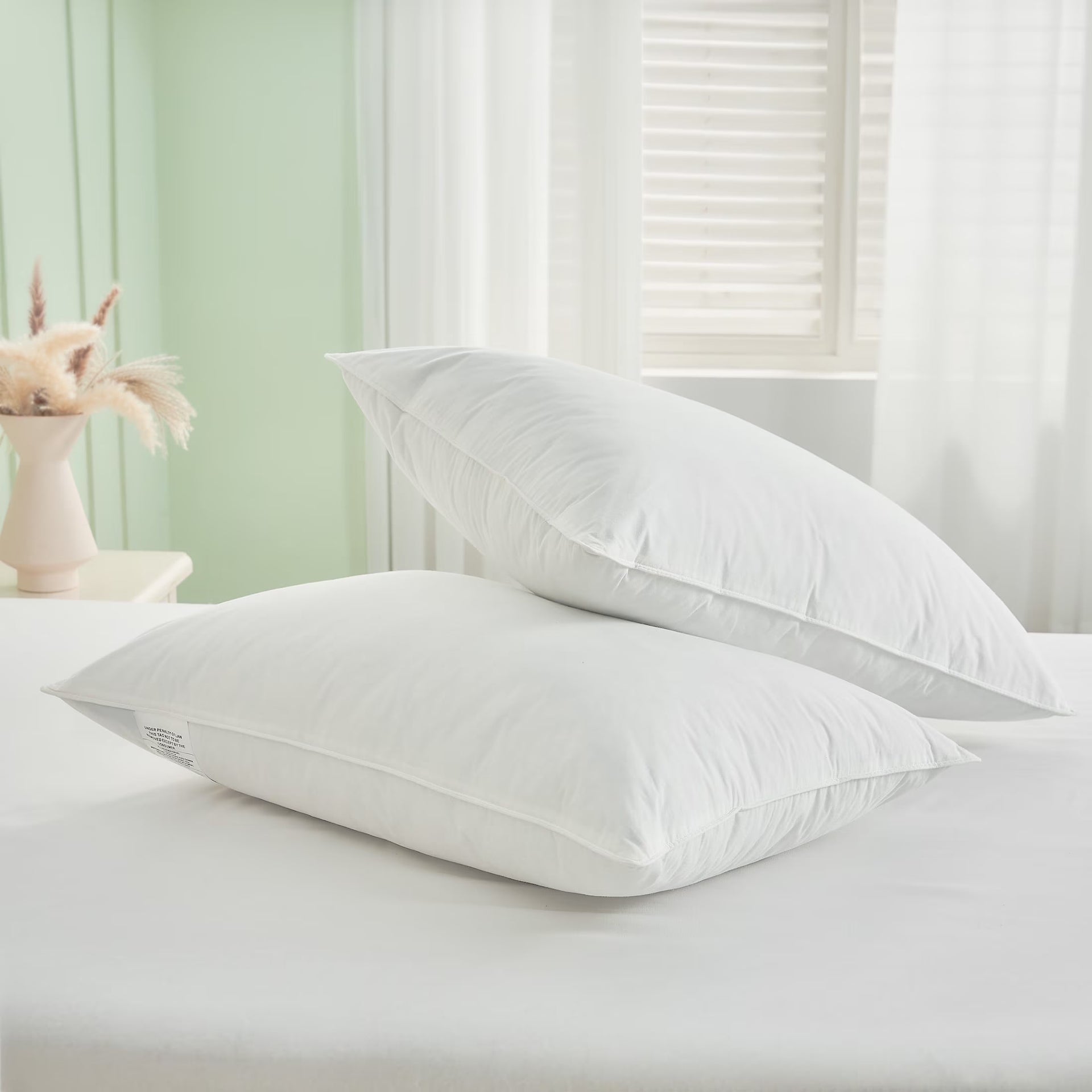 Max Prime | Goose Feather Sleeping Pillows | Soft & Supportive Bed Pillows | Luxury Down Pillows | Comfortable Sleeping Pillows