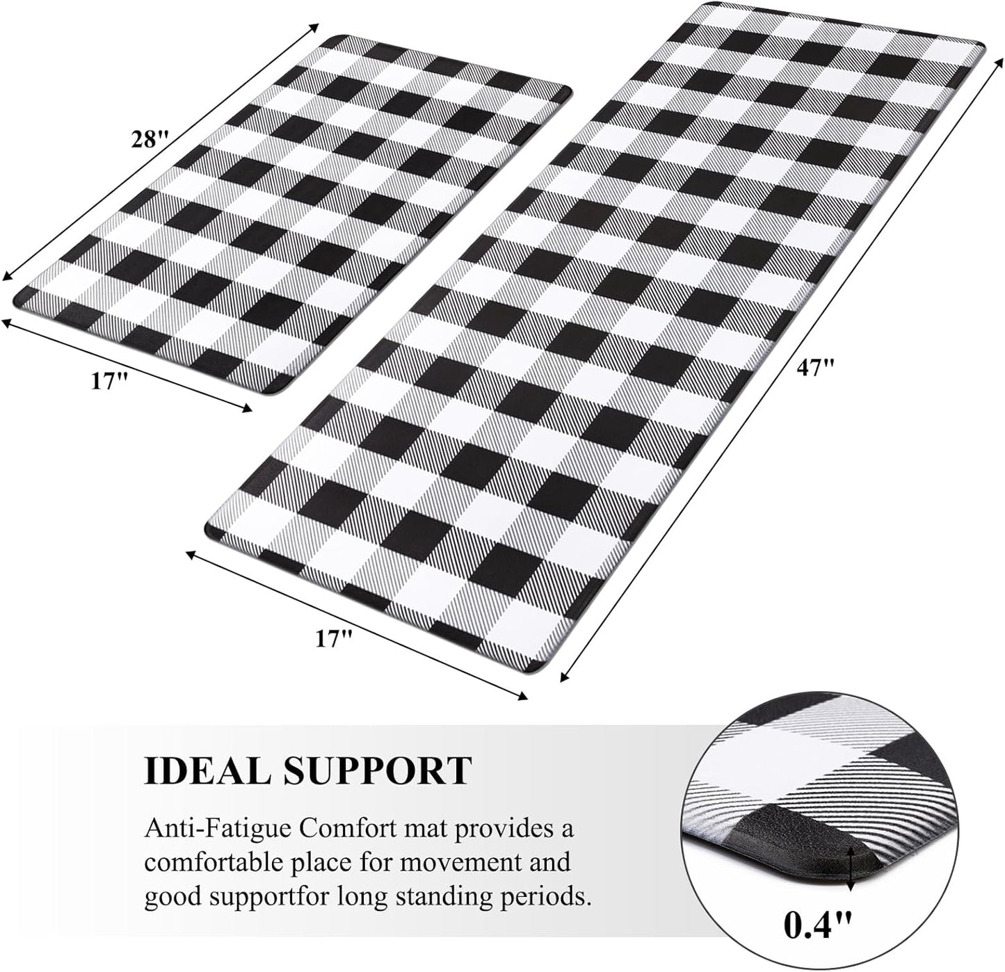 Anti Fatigue Kitchen Mat Set