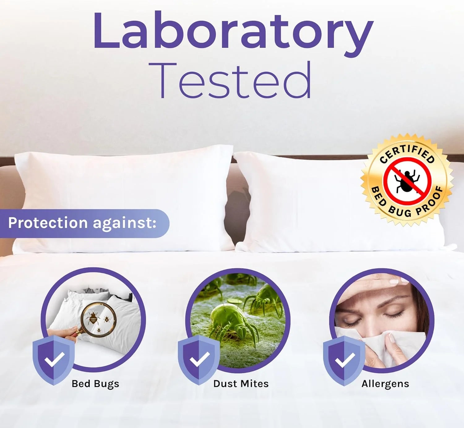 Durable Mattress Protector | Waterproof Bed Protector | Hypoallergenic Mattress Cover | Bed Sheet Mattress Guard | Protective Bedding Cover