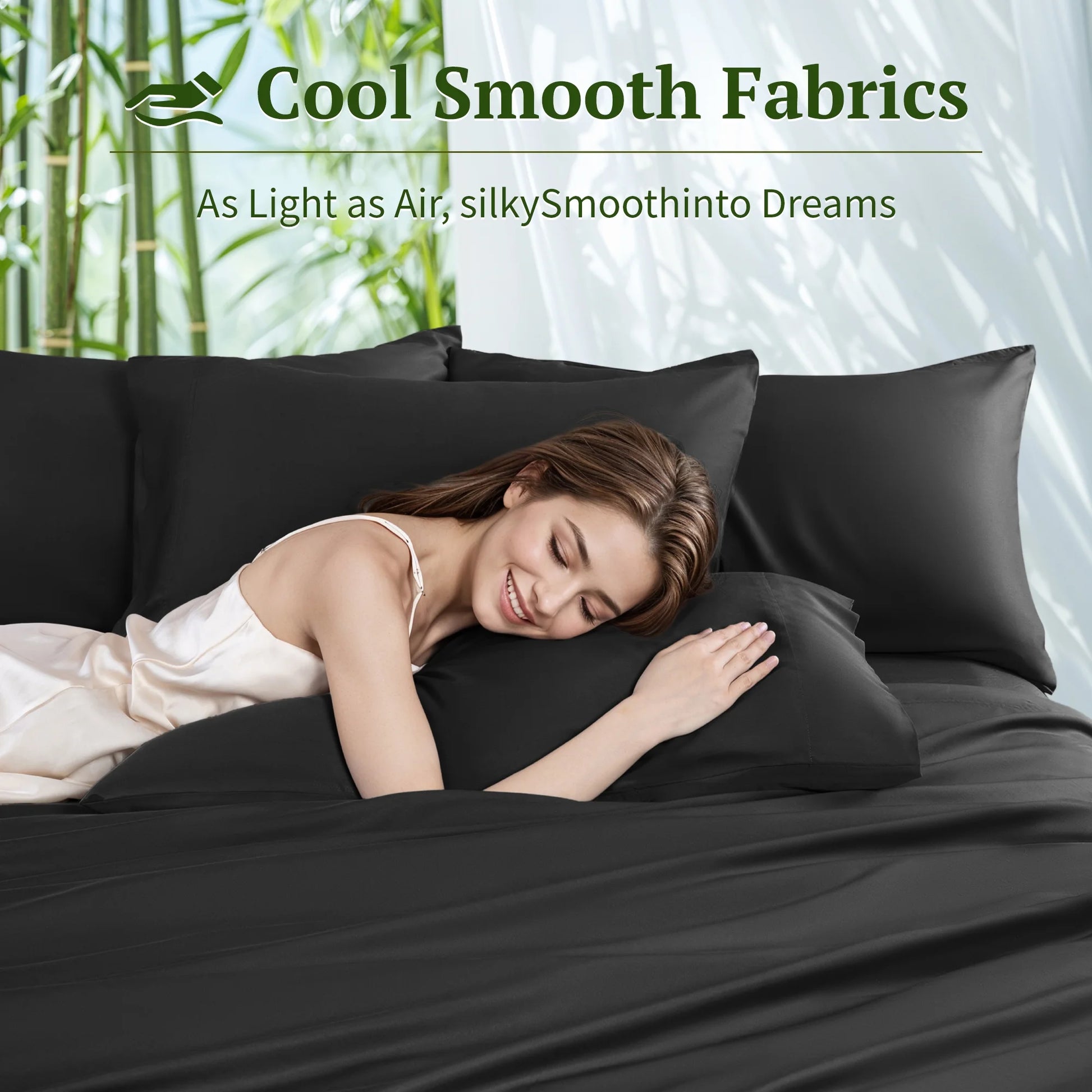 Bamboo Bed Sheets Set | Soft & Breathable Bamboo Bedding | 3-Piece Bamboo Sheet Set | Eco-Friendly Bed Sheets | Luxury Bamboo Bed Linen