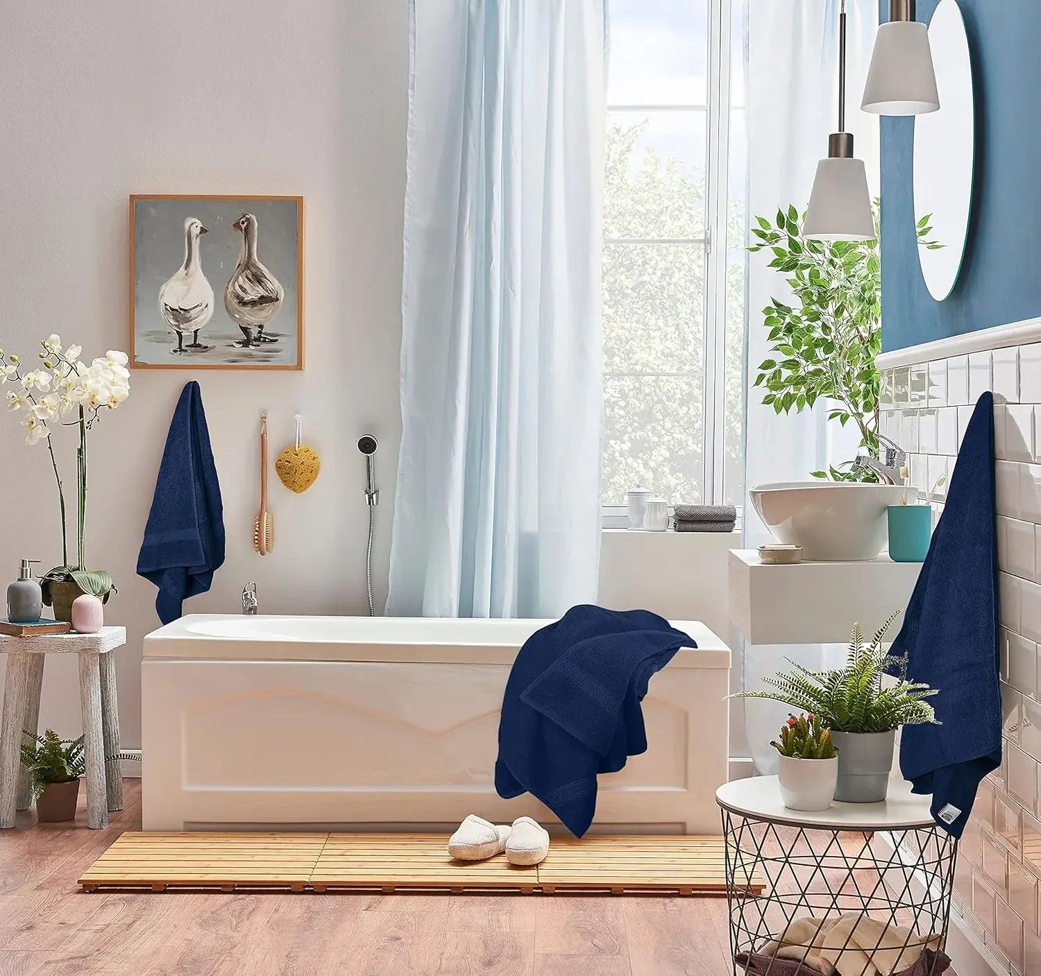 8-Piece Premium Cotton Towel Set – 2 Bath Towels, 2 Hand Towels & 4 Washcloths | 600 GSM Ring Spun Cotton, Soft & Highly Absorbent for Bathroom, Gym, Spa & Hotel
