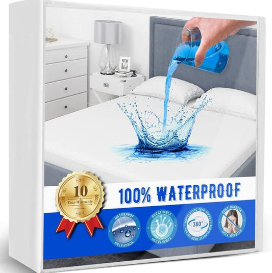 Full Size Mattress Protector | Waterproof Mattress Cover | Hypoallergenic Bed Protector | Durable Mattress Guard | Bed Sheet Mattress Protector