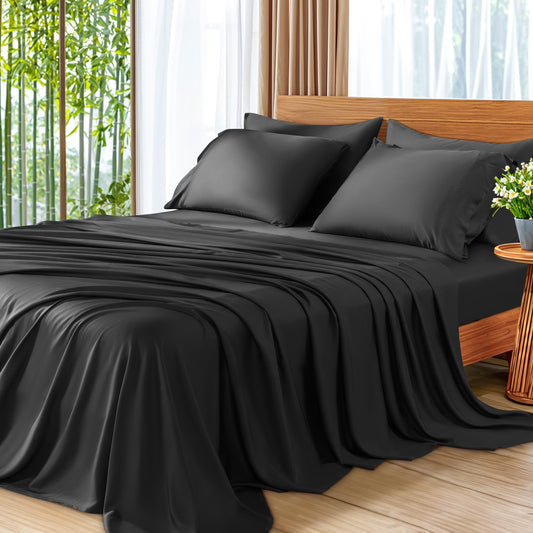Bamboo Bed Sheets Set | Soft & Breathable Bamboo Bedding | 3-Piece Bamboo Sheet Set | Eco-Friendly Bed Sheets | Luxury Bamboo Bed Linen