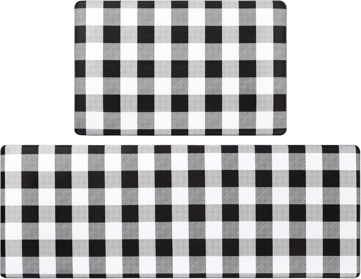 Anti Fatigue Kitchen Mat Set | Extra Thick Memory Foam Mats | Non-Slip Cushioned Floor Mats for Home & Work