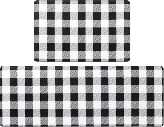 Anti Fatigue Kitchen Mat Set | Extra Thick Memory Foam Mats | Non-Slip Cushioned Floor Mats for Home & Work