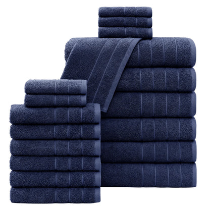 18 Piece 100% Cotton Towel Set
