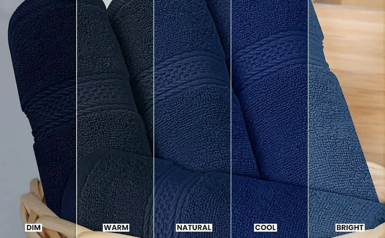 8-Piece Premium Cotton Towel Set – 2 Bath Towels, 2 Hand Towels & 4 Washcloths | 600 GSM Ring Spun Cotton, Soft & Highly Absorbent for Bathroom, Gym, Spa & Hotel