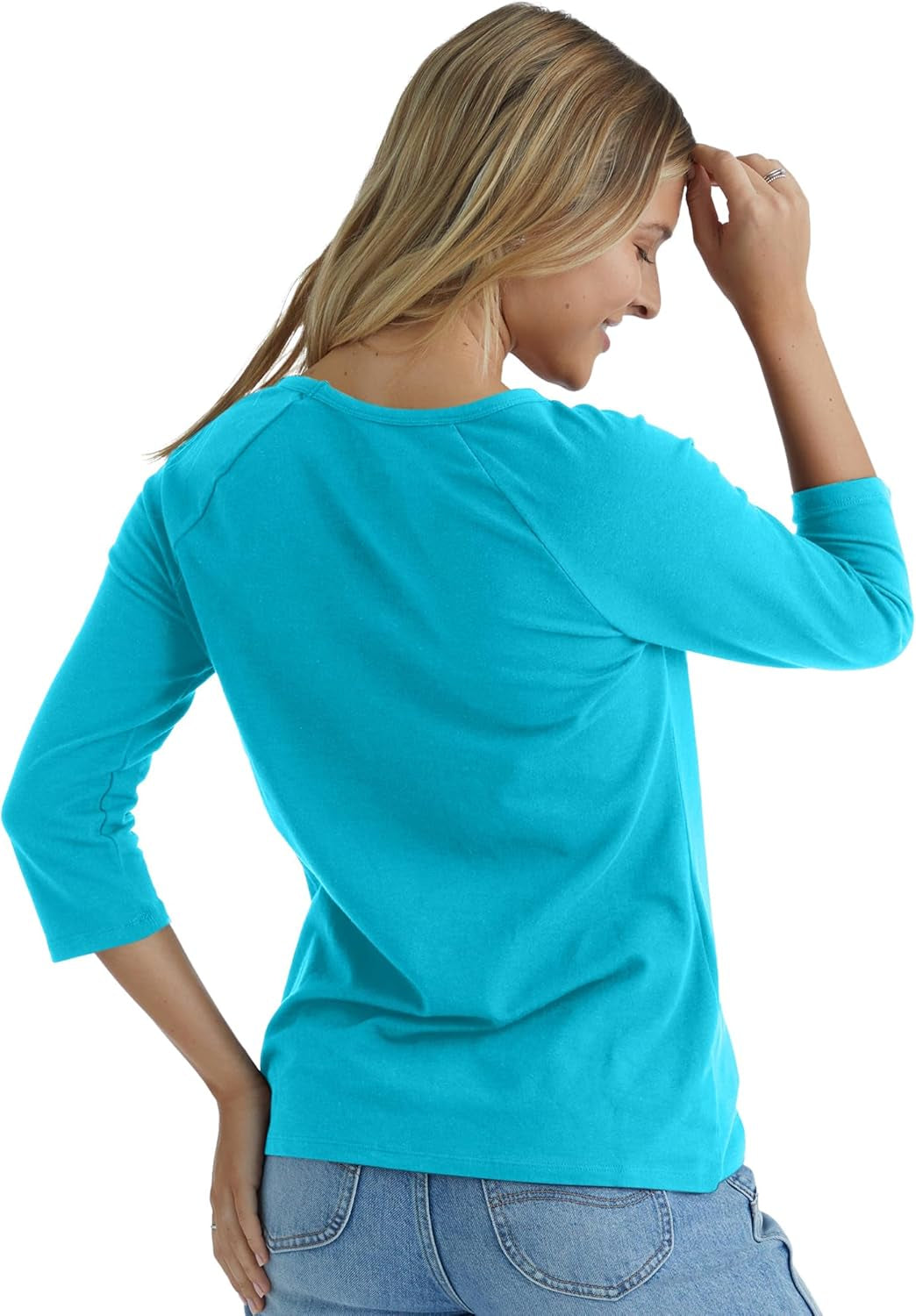 Women’s Raglan Sleeve T-Shirts | Soft Cotton 3/4 Sleeve Tees | Comfortable Everyday Wear