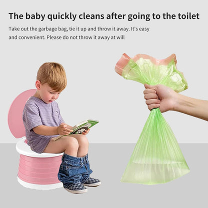 Travel Potty for Toddler, Portable and Foldable Toilet, Apply to Seat Emergency Toilet for Car, Camping, Outdoor, Indoor (grey, pink, small)