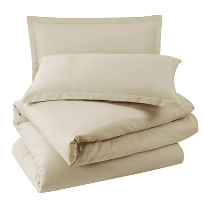 Microfiber Duvet Cover Set | Soft & Comfortable Bedding Set | 3-Piece Microfiber Bed Linen | Luxury Microfiber Duvet Covers | Stylish Home Bedding Set