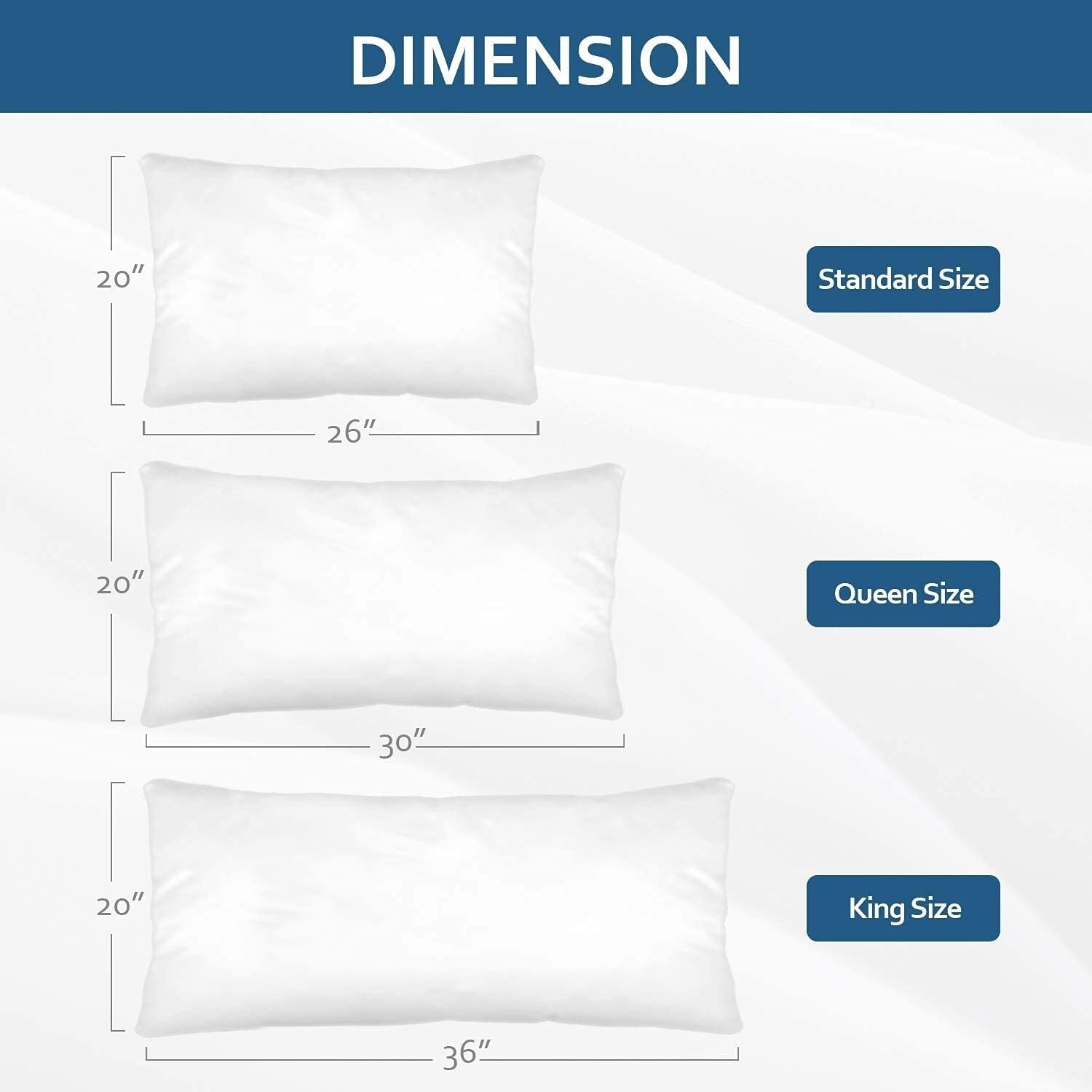 Waterproof Zippered Pillow Cover | Protective Pillow Case | Hypoallergenic Pillow Protector | Durable Pillow Cover | Bed Pillow Waterproof Guard